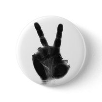 X-ray Peace Sign Pin buttons by gracericart92 X-ray Peace Sign Pin buttons