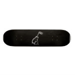 X-RAY PUPPY DOG SKELETON SITTING - B&W SKATE BOARD DECKS X-RAY PUPPY DOG SKELETON SITTING - B&W SKATE BOARD DECKS