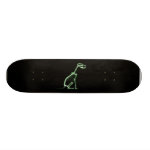 X-RAY PUPPY DOG SKELETON SITTING - GREEN SKATEBOARD DECK X-RAY PUPPY DOG SKELETON SITTING - GREEN SKATEBOARD DECK
