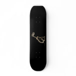 X-RAY PUPPY DOG SKELETON SITTING - SEPIA CUSTOM SKATE BOARD