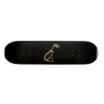 X-RAY PUPPY DOG SKELETON SITTING - SEPIA CUSTOM SKATE BOARD X-RAY PUPPY DOG SKELETON SITTING - SEPIA CUSTOM SKATE BOARD