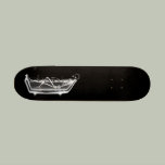 X-Ray Skeleton B&W Bath Time Board