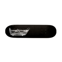 X-Ray Skeleton B&W Bath Time Board Skate Board Deck