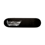 X-Ray Skeleton B&W Bath Time Board Skate Board Deck