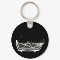 X-Ray Skeleton B&W Bath Time keychains by VoXeeD X-Ray Skeleton B&W Bath Time keychains