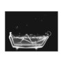 X-Ray Skeleton B&W Bath Time Postcards X-Ray Skeleton B&W Bath Time Postcards