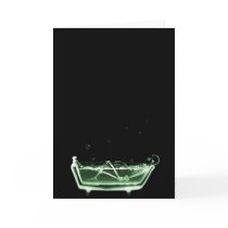 X-Ray Skeleton Bath Black Green Cards
