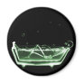 X-Ray Skeleton Bath Black Green Refrigerator Magnets