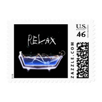 X-Ray Skeleton Bath Original Postage Stamps