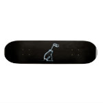 X-RAY SKELETON DOG SITTING - BLUE & BLACK SKATEBOARD DECK X-RAY SKELETON DOG SITTING - BLUE & BLACK SKATEBOARD DECK