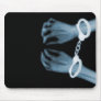 X-RAY SKELETON HAND CUFFS - BLUE MOUSEPAD