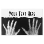 X-Ray Skeleton Hands & Jewelry - B&W stationery