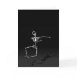 X-RAY SKELETON JOY LEAP B&W cards