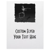 X-RAY SKELETON JOY LEAP B&W FLYER