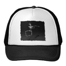 X-RAY SKELETON JOY LEAP B&W HATS