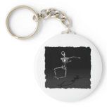 X-RAY SKELETON JOY LEAP B&W keychains