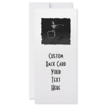 X-RAY SKELETON JOY LEAP B&W RACK CARD DESIGN