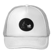 X-Ray Skeleton Mom & Baby - Original B&W Hat