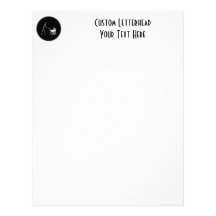 X-Ray Skeleton Mom & Baby - Original B&W Letterhead Template