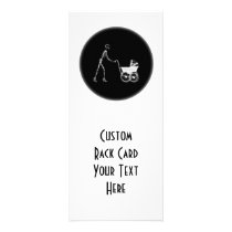 X-Ray Skeleton Mom & Baby - Original B&W Rack Card Design