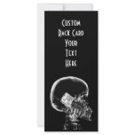 X-RAY SKELETON ON CELL PHONE BLACK & WHITE RACK CARD