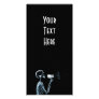 X-RAY SKELETON ON MEGAPHONE - BLUE CUSTOMIZED PHOTO CARD
