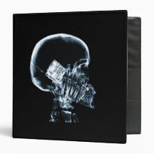X-RAY SKELETON ON PHONE - BLUE BINDERS