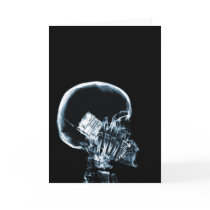 X-RAY SKELETON ON PHONE - BLUE CARDS