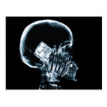 X-RAY SKELETON ON PHONE - BLUE POST CARDS