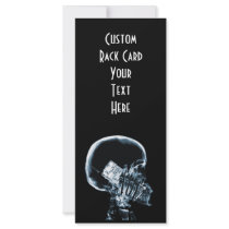 X-RAY SKELETON ON PHONE - BLUE RACK CARDS