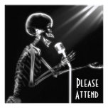 X-RAY SKELETON SINGING ON RETRO MIC - B&W CUSTOM ANNOUNCEMENT