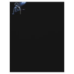 X-RAY SKELETON SINGING ON RETRO MIC - BLUE CUSTOMIZED LETTERHEAD