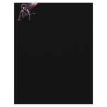 X-RAY SKELETON SINGING ON RETRO MIC - PINK LETTERHEAD