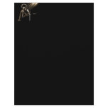X-RAY SKELETON SINGING ON RETRO MIC - SEPIA CUSTOMIZED LETTERHEAD