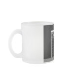 X-RAY SKELETON SOCCER GOALIE B&W COFFEE MUGS