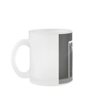X-RAY SKELETON SOCCER GOALIE B&W COFFEE MUGS