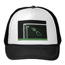 X-RAY SKELETON SOCCER GOALIE GREEN TRUCKER HATS