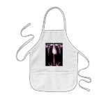 X-RAY SKELETON TORSO RIBS PINK aprons