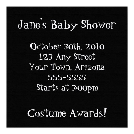 X-RAY SKELETON WOMAN & BABY CARRIAGE - B&W PERSONALIZED ANNOUNCEMENTS