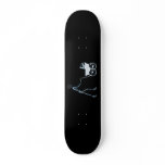 X-RAY SKELETON WOMAN &amp; BABY CARRIAGE - BLUE SKATE BOARD