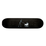 X-RAY SKELETON WOMAN & BABY CARRIAGE - BLUE SKATE BOARD X-RAY SKELETON WOMAN & BABY CARRIAGE - BLUE SKATE BOARD