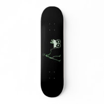 X-RAY SKELETON WOMAN & BABY CARRIAGE - GREEN SKATE BOARD DECKS