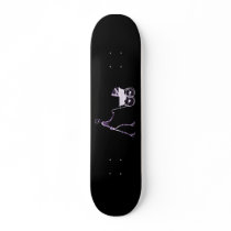 X-RAY SKELETON WOMAN & BABY CARRIAGE - PURPLE SKATE BOARD DECK