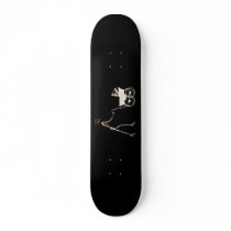 X-RAY SKELETON WOMAN & BABY CARRIAGE - SEPIA SKATEBOARDS