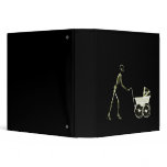 X-RAY SKELETON WOMAN & BABY CARRIAGE - YELLOW BINDER