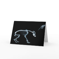 X-Ray Skeletons Bad Dog Blue Cards