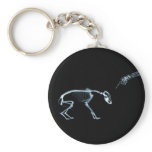 X-Ray Skeletons Blue Bad Dog keychains