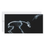 X-Ray Skeletons Blue Bad Dog Photo Greeting Card