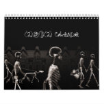 X-Ray Skeletons Midnight Stroll Black Sepia Wall Calendars