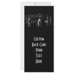 X-Ray Skeletons Midnight Stroll Black Sepia Custom Rack Cards